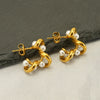 Wholesale Earrings Stainless Steel Pearl Geometric Retro Fashion For Women
