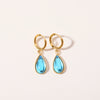 Wholesale Earrings Stainless Steel Retro Simple Elegant Dropshaped Goldplated Geometric Unisex