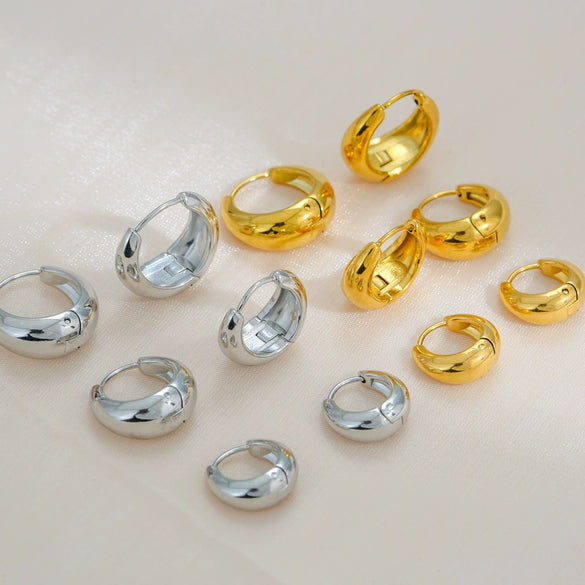 Wholesale Earrings Stainless Steel Simple Ushaped Electroplating Unisex