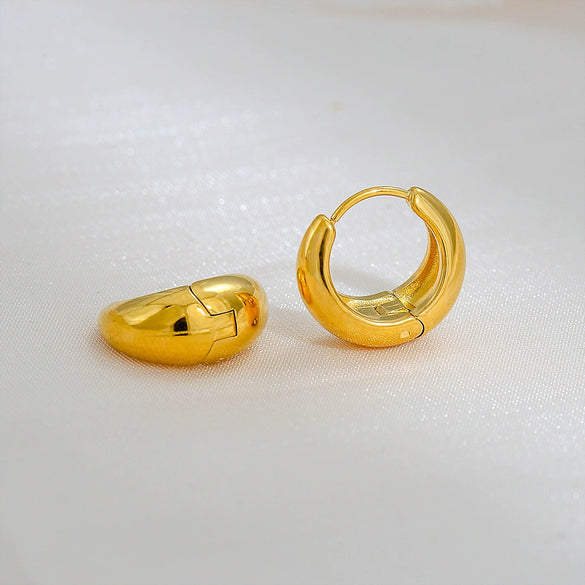 Wholesale Earrings Stainless Steel Simple Ushaped Electroplating Unisex