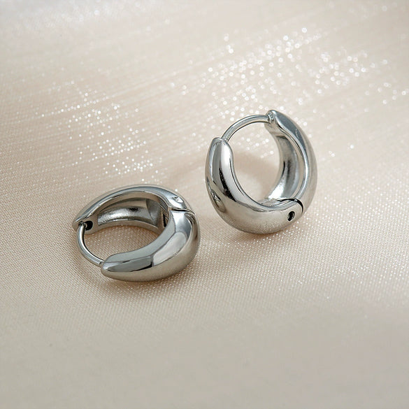 Wholesale Earrings Stainless Steel Simple Ushaped Electroplating Unisex