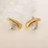 Wholesale Earrings 925 Sterling Silver Geometric Cross Braided Xshaped Electroplated Minimalist Unisex