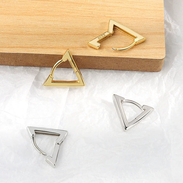 Wholesale Earrings 925 Sterling Silver Geometric Electroplated