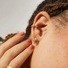 Wholesale Earrings 925 Sterling Silver Geometric Microinlaid Design