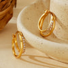 Wholesale Earrings 925 Sterling Silver Geometric Microinlaid Design