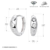 Wholesale Earrings 925 Sterling Silver Geometric Style Micro Inlaid Zircon Jewelry