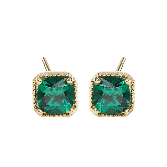 Wholesale Earrings 925 Sterling Silver Geometric Style With Diamond Design