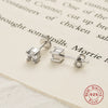 Wholesale Earrings 925 Sterling Silver Geometric Zircon Simple Style