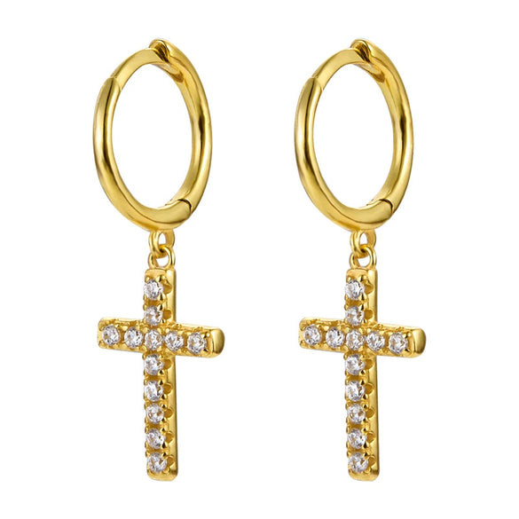 Wholesale Earrings 925 Sterling Silver Geometric Zirconia Jewelry For Women