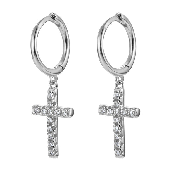Wholesale Earrings 925 Sterling Silver Geometric Zirconia Jewelry For Women