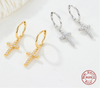 Wholesale Earrings 925 Sterling Silver Geometric Zirconia Jewelry For Women
