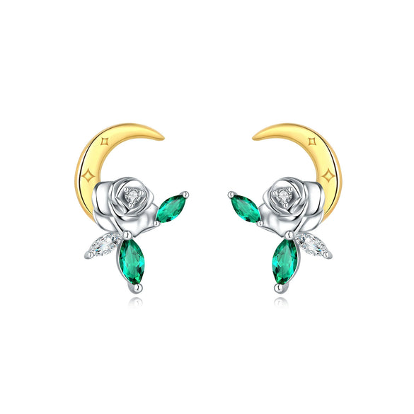 Wholesale Earrings 925 Sterling Silver Heart Shape Electroplated Light Luxury Women's Jewelry