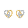 Wholesale Earrings 925 Sterling Silver Heart Shape Electroplated Light Luxury Women's Jewelry