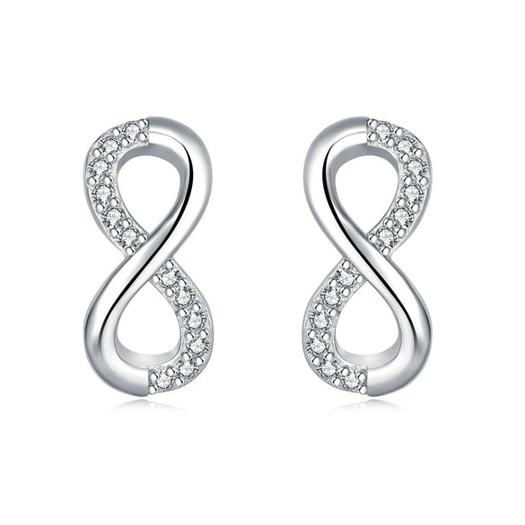 Wholesale Earrings 925 Sterling Silver Heart Shape Electroplated Light Luxury Women's Jewelry
