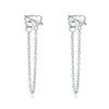Wholesale Earrings 925 Sterling Silver Heart Shape Electroplated Light Luxury Women's Jewelry