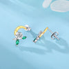 Wholesale Earrings 925 Sterling Silver Heart Shape Electroplated Light Luxury Women's Jewelry