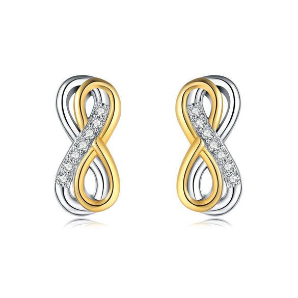 Wholesale Earrings 925 Sterling Silver Heart Shape Electroplated Light Luxury Women's Jewelry