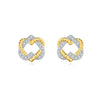 Wholesale Earrings 925 Sterling Silver Heart Shape Electroplated Light Luxury Women's Jewelry