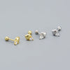 Wholesale Earrings 925 Sterling Silver Ins Style Peach Heart Diamondembedded Electroplated For Women
