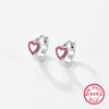 Wholesale Earrings 925 Sterling Silver Love Heartshaped Electroplated Jewelry
