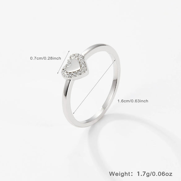Wholesale Earrings 925 Sterling Silver Love Heartshaped Electroplated Jewelry