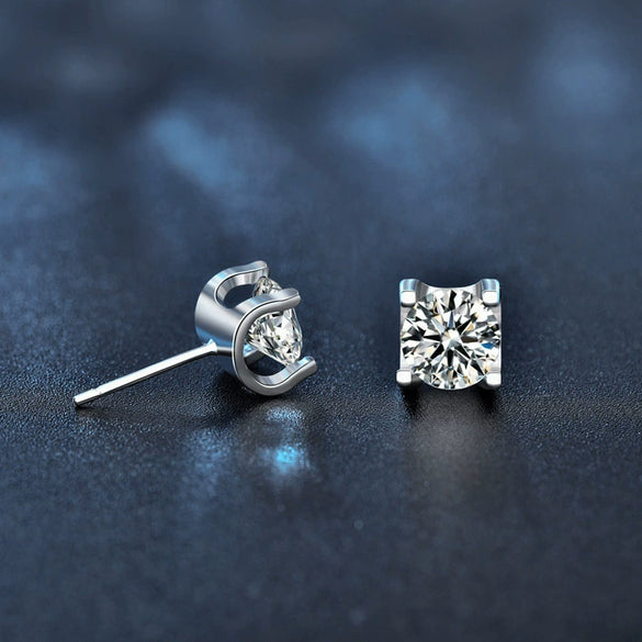 Wholesale Earrings 925 Sterling Silver Minimalist Geometric Animal Zodiac Electroplated Women's Jewelry