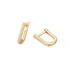 Wholesale Earrings 925 Sterling Silver Ushaped Geometric Electroplated
