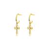 Wholesale Earrings 925 Sterling Silver Zircon Cross Geometric Design