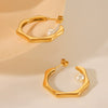 Wholesale Earrings Titanium Steel Cshaped Geometric Electroplated Stainless Steel Design For Women