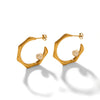 Wholesale Earrings Titanium Steel Cshaped Geometric Electroplated Stainless Steel Design For Women