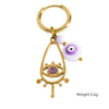 Wholesale Earrings Titanium Steel Geometric And Flower Pattern Electroplated With Original Design