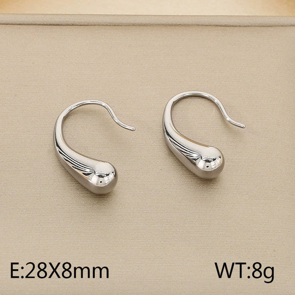 Wholesale Earrings Titanium Steel Geometric Creative Style For Ladies