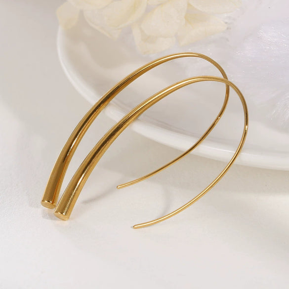 Wholesale Earrings Titanium Steel Geometric Creative Style For Ladies