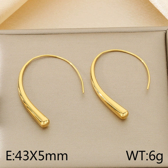 Wholesale Earrings Titanium Steel Geometric Creative Style For Ladies