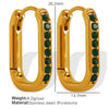 Wholesale Earrings 316L Stainless Steel Geometric Electroplated Fashion Design For Women