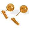 Wholesale Earrings 316L Stainless Steel Geometric Fashion Electroplated 18K Gold Light Luxury Jewelry For Women