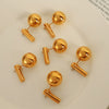 Wholesale Earrings 316L Stainless Steel Geometric Fashion Electroplated 18K Gold Light Luxury Jewelry For Women