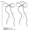 Wholesale Earrings 316L Stainless Steel Gold Plated Bow Tassel Retro Fashion Design