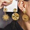 Wholesale Earrings Titanium Steel 18K Gold Plated Bow Tie Pattern Retro Style For Women