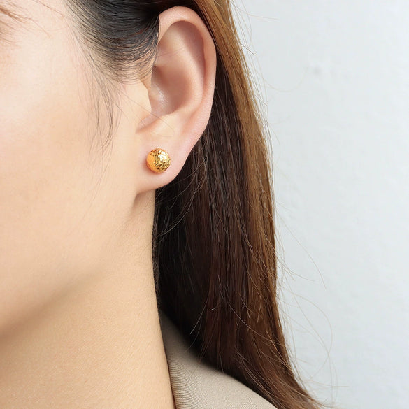 Wholesale Earrings Titanium Steel 18K Gold Plated Geometric Simple Style
