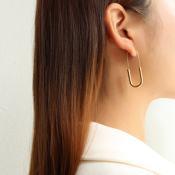 Wholesale Earrings 316L Stainless Steel 18K Gold Plated Jewelry For Women