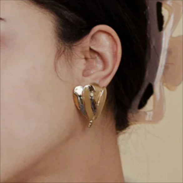 Wholesale Earrings Titanium Steel 18K Gold Pvd Geometric Electroplated For Women