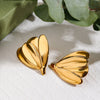 Wholesale Earrings Titanium Steel 18K Gold Pvd Geometric Electroplated For Women