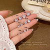 Wholesale Earrings Titanium Steel 925 Silver Zircon Geometric Electroplating Style For Women