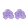Wholesale Earrings Zinc Alloy Flower Dripping Oil Design