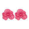 Wholesale Earrings Zinc Alloy Flower Dripping Oil Design