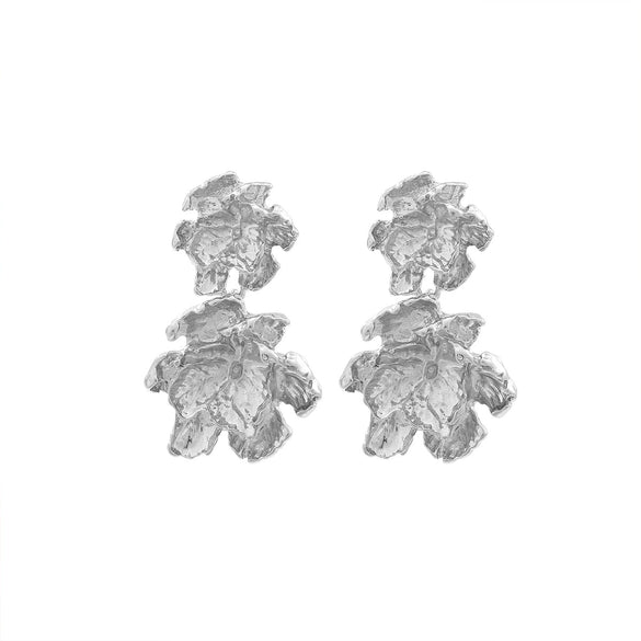 Wholesale Earrings Zinc Alloy Flower Electroplating Light Luxury Retro Design