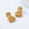 Wholesale Earrings Zinc Alloy Flower Electroplating Light Luxury Retro Design