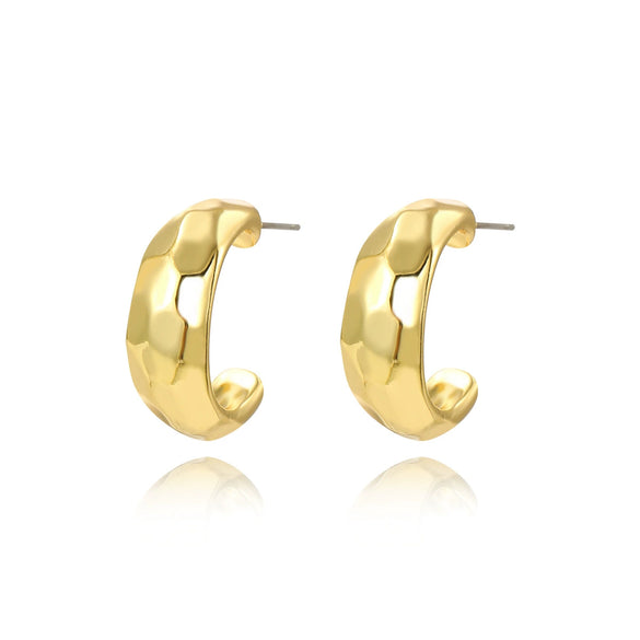 Wholesale Earrings Zinc Alloy Geometric Cshaped Electroplating Simple Style Women's
