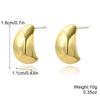 Wholesale Earrings Zinc Alloy Geometric Cshaped Electroplating Simple Style Women's